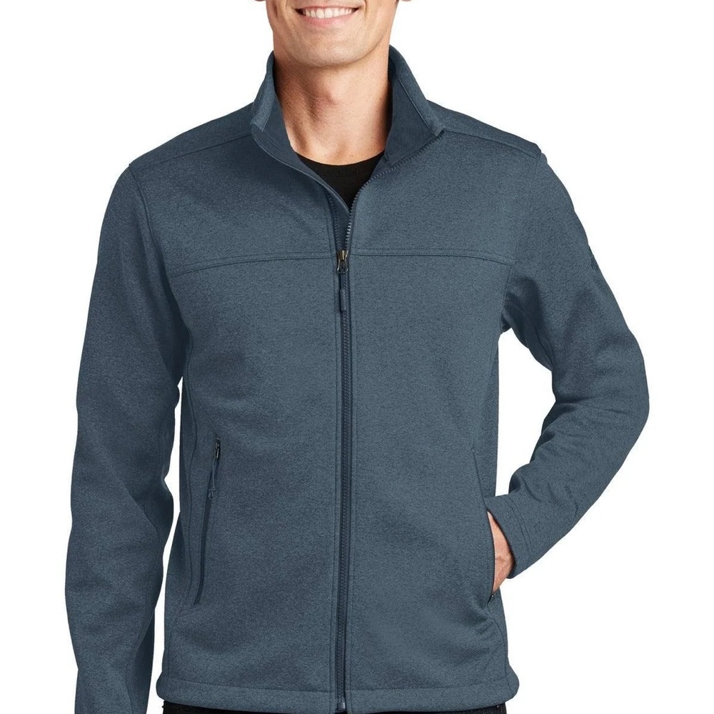 The North Face Men's Blue Full Zip Mid-Length Ridgeline Jacket Pockets Large